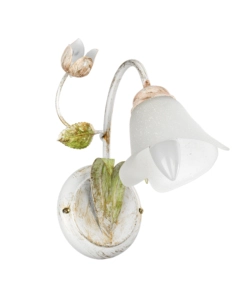APPLIQUE 1 LUCE ONLI "WILMA" BIANCO E14